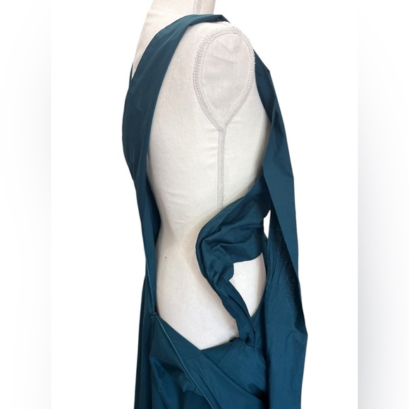 NWT Banana Republic SL Voile Wrap Maxi Dress Deep Sea Teal Size 16 - Picture 9 of 14